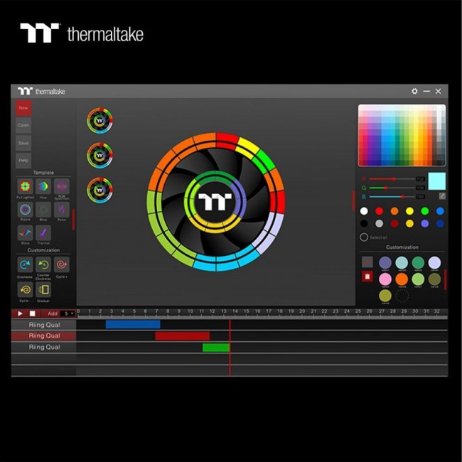 Thermaltake Riing Quad 14 RGB Radiator Fan TT Premium Edition (CL-F089-PL14SW-C)