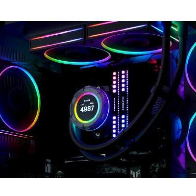 ID-COOLING Space LCD SL240 White