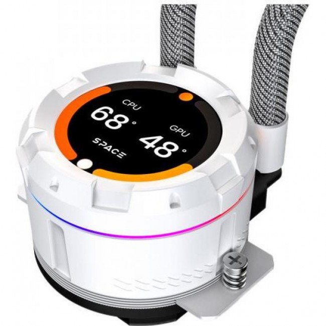 ID-COOLING Space LCD SL240 XE White