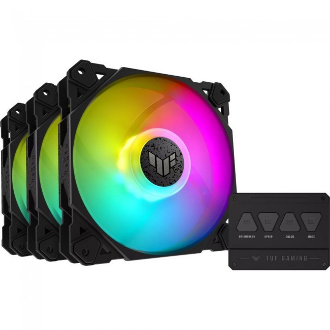 ASUS TUF Gaming TF120 ARGB Fan - Triple Fan Kit with ARGB Controller (90DA0030-B09030)