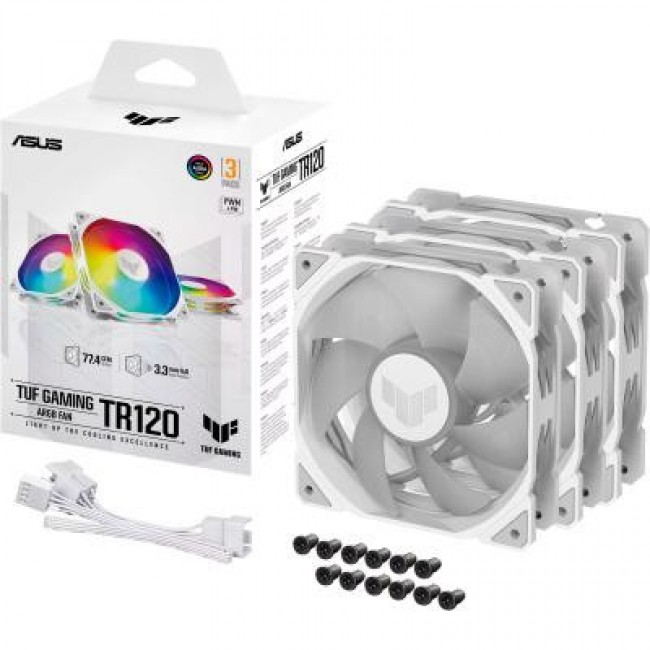 ASUS TUF Gaming TR120 ARGB White 3-Pack (90DA0093-B09020)