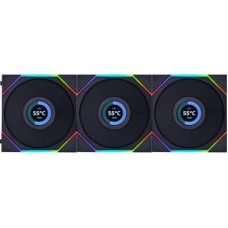 Lian Li Uni Fan TL LCD 120 Black 3-Pack (G99.12TLLCD3B.00)