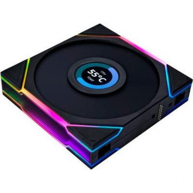 Lian Li Uni Fan TL LCD 120 Black 3-Pack (G99.12TLLCD3B.00)