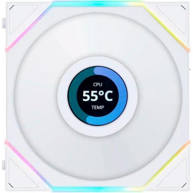 Lian Li Uni Fan TL LCD 120 White 3-Pack (G99.12TLLCD3W.00)