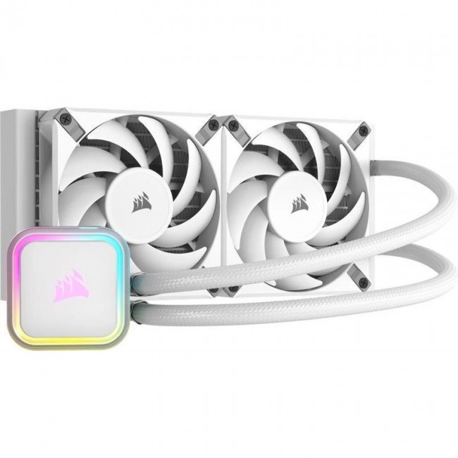 Corsair iCUE H100i RGB Elite Liquid CPU Cooler White (CW-9060078-WW)