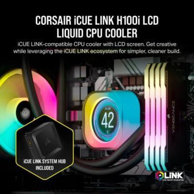 Corsair iCUE LINK H100i LCD (CW-9061007-WW)