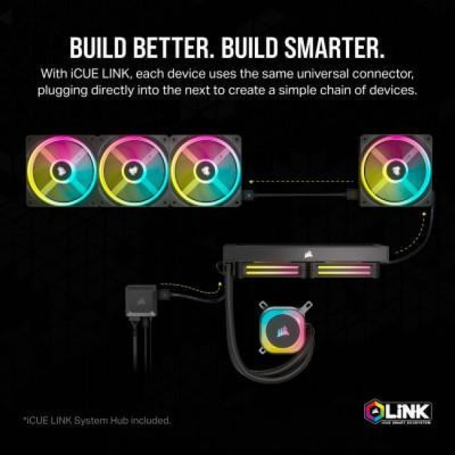 Corsair iCUE LINK QX140 RGB Black (CO-9051004-WW)