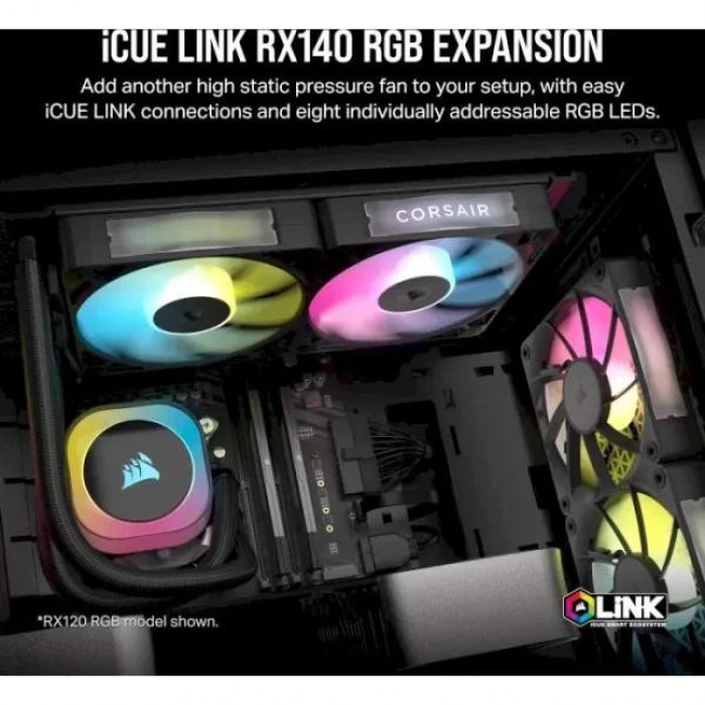 Corsair iCUE LINK RX140 RGB 140mm PWM Fan Twin Starter Kit (CO-9051020-WW)