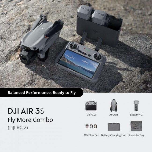DJI Air 3S Fly More Combo DJI RC 2 (CP.MA.00000816.02, CP.MA.00000816.01)