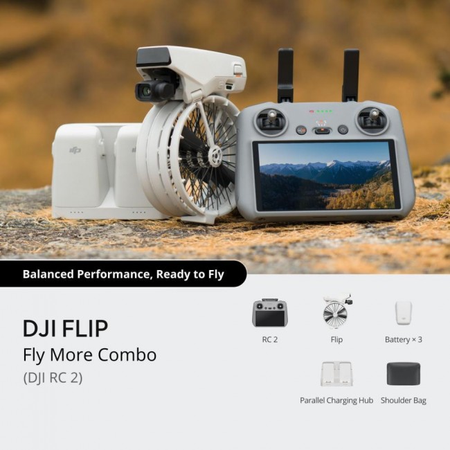 DJI Flip Drone RC 2 with Fly More Combo (CP.FP.00000181.04)