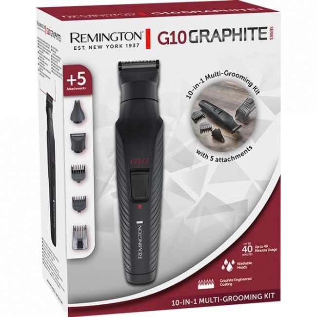 Remington PG2100 G10 Graphite 10-in-1 Multigrooming Kit (43323530100)
