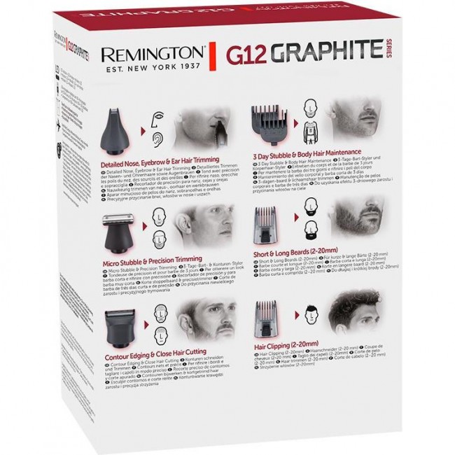 Remington PG2120 G10 Graphite 12-in-1 Multigrooming Kit (43324530100)