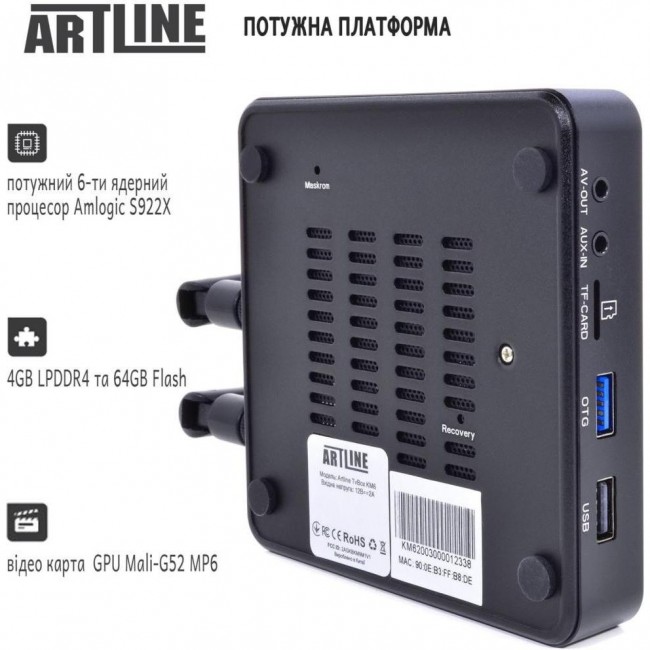 ARTLINE TvBox KM6