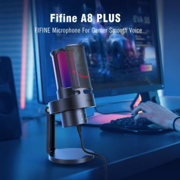 Микрофон для ПК/ для стриминга, подкастов Fifine A8 Plus