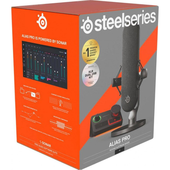 Микрофон SteelSeries Alias Pro (61597)