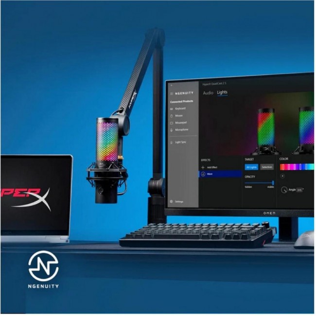 HyperX QuadCast 2 S Black RGB (9A273AA)