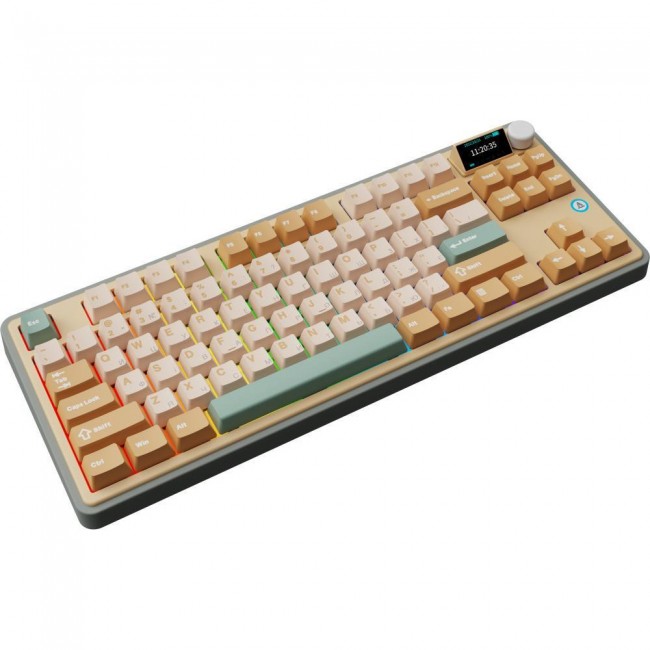 Ajazz AK870 Jasmine Switch Yellow RGB With Screen (AK870-JS-YWG)