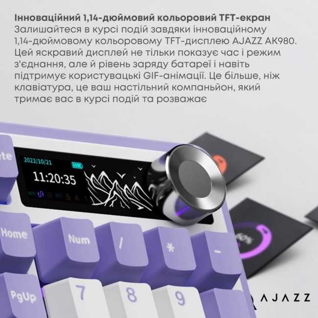 Ajazz AK980 Clear Sky Switch Purple (AK980-CS-PWB)