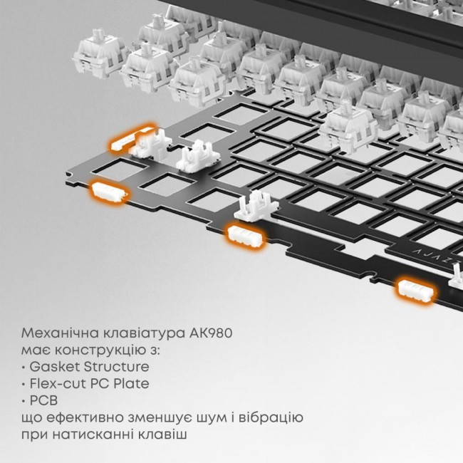 Ajazz AK980 Clear Sky Switch Purple (AK980-CS-PWB)