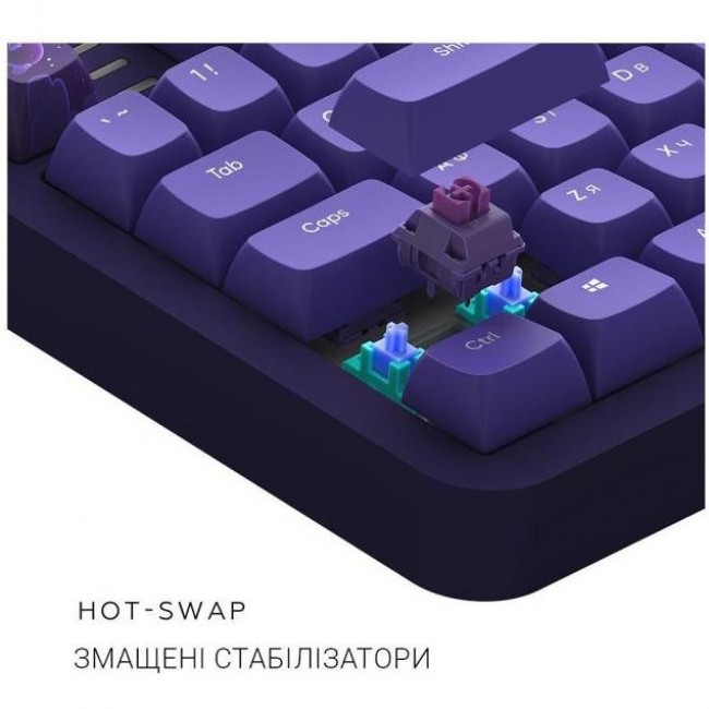 Dark Project ALU87 Celestial ENG/UA Purple (DPKB_CELESTIAL_87_ANSI_UA)