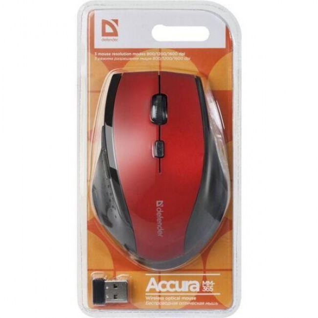Defender Accura MM-365 Wireless Red (52367)