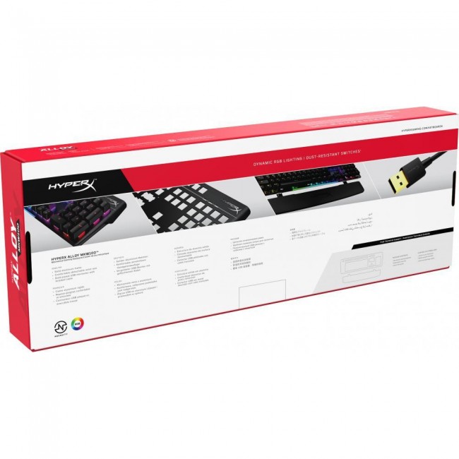 HyperX Alloy MKW100 Mechanical Gaming Keyboard Red US Layout (4P5E1AA)