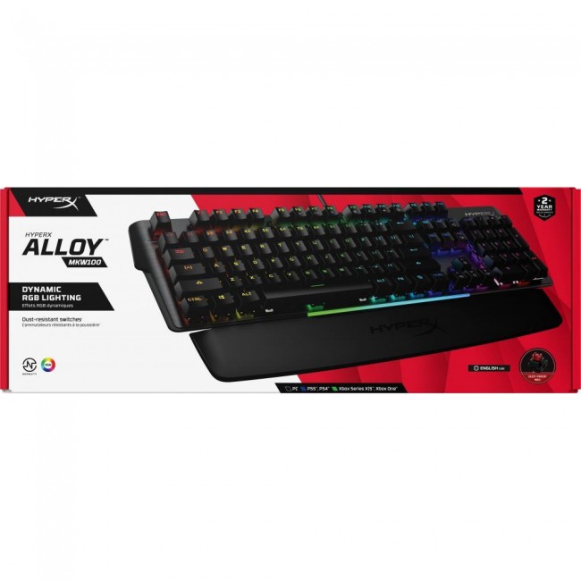 HyperX Alloy MKW100 Mechanical Gaming Keyboard Red US Layout (4P5E1AA)