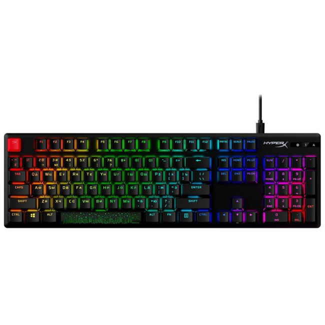 Клавіатура HyperX Alloy Origins PBT RGB Mechanical Red (639N3AA)