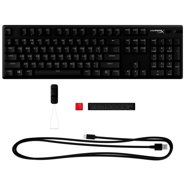 Клавіатура HyperX Alloy Origins PBT RGB Mechanical Red (639N3AA)