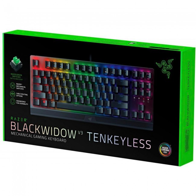 Клавиатура Razer BlackWidow V3 TKL Green (RZ03-03490700-R3R1)