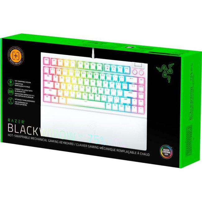 Клавиатура Razer BlackWidow V4 75% White (RZ03-05001700-R3M1)