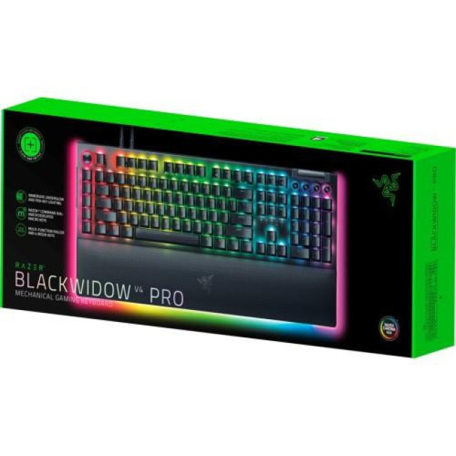 Клавиатура Razer BlackWidow V4 PRO Green Switch (RZ03-04680100-R3M1)