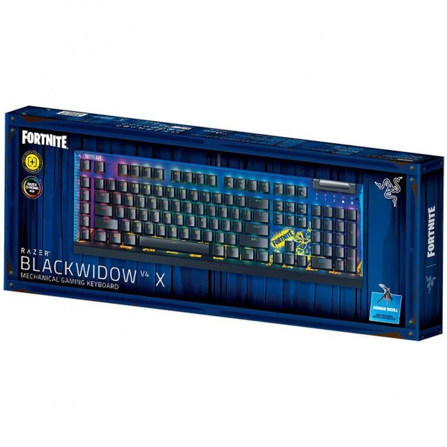 Клавиатура Razer BlackWidow V4 X Yellow Switch FORTNITE (RZ03-04703600-R3M1)