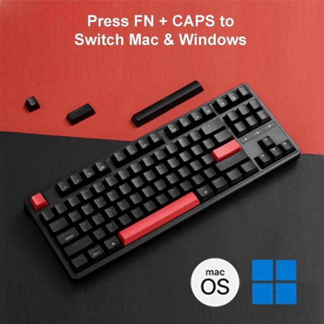Клавиатура Keychron C3 Pro 87 Key RGB Hot-Swap K Pro Brown Black (C3PH3_KEYCHRON)