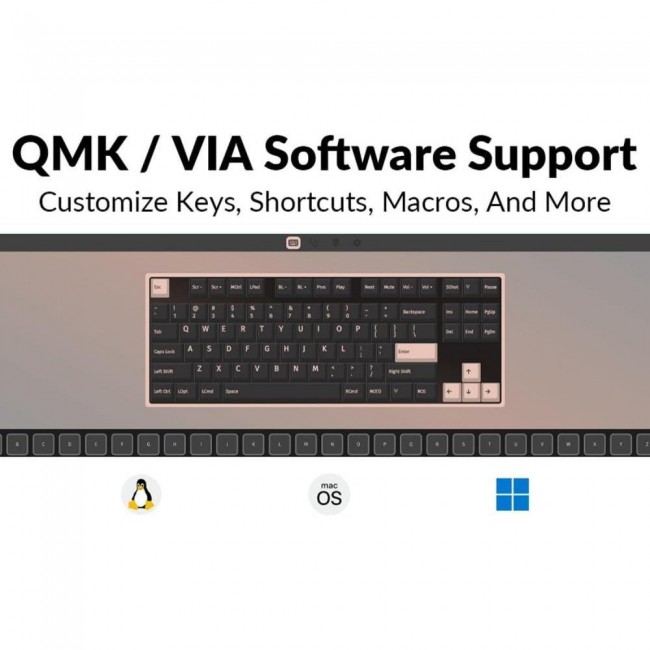 Клавиатура Keychron C3 Pro 87 Key RGB Hot-Swap K Pro Brown Black (C3PH3_KEYCHRON)