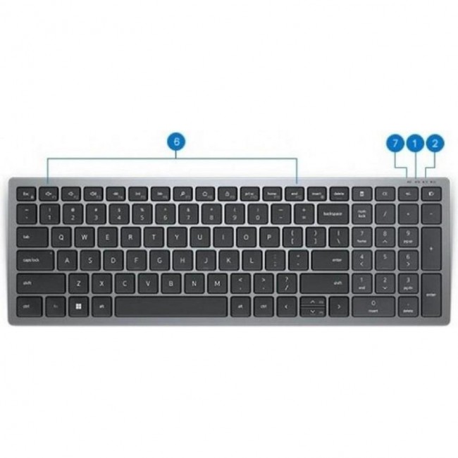 Dell Compact Multi-Device Wireless Keyboard KB740 (580-AKOZ)