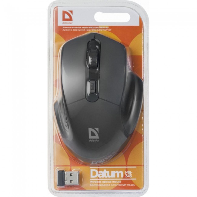 Defender Datum MB-345 Wireless Black (52345)