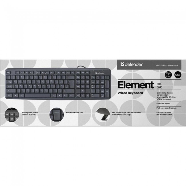 Defender Element HB-520 UA Black (45529)