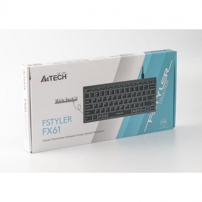 A4Tech FX61 Grey White Backlit