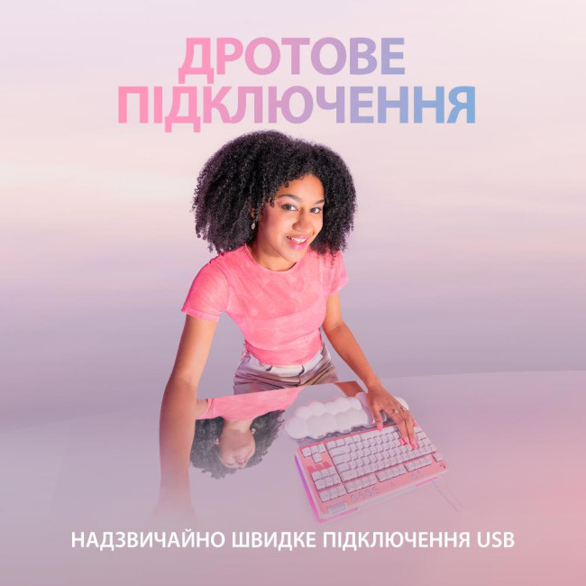 Клавіатура Logitech G713 TKL RGB GX Linear Off-White (920-010678)