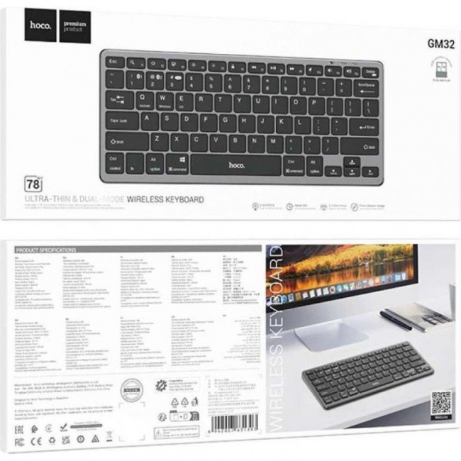 Hoco GM32 Wisdom Wireless Dual-Mode English Black (6942007631303)