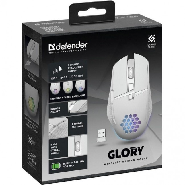 Defender Glory GM-514 Wireless White (52513)