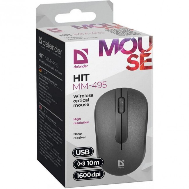 Defender Hit MM-495 Wireless Black (52495)