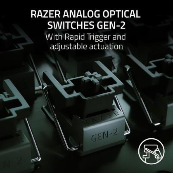 Комплект: клавиатура и мышь Razer Huntsman V3 Pro Analog Optical Switch Gen-2 USB Black (RZ03-04970100-R3M1)