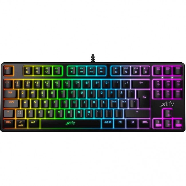 Xtrfy K4 TKL RGB Kailh Red USB Black UKR RUS (XG-K4-RGB-TKL-R-UKR)