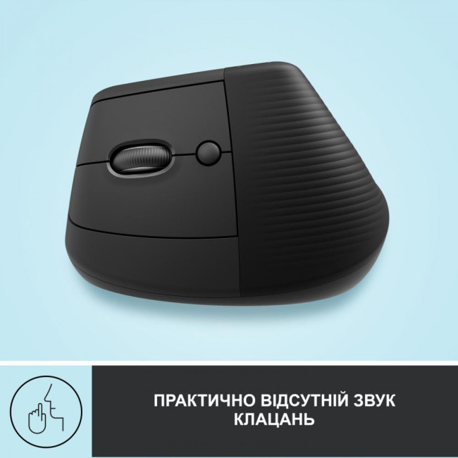 Мышь Logitech Lift Left Vertical Ergonomic Wireless/Bluetooth Graphite (910-006474)