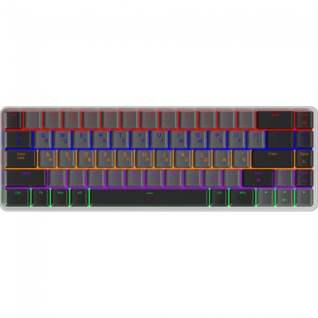GamePro MK122R Red Switch Low Profile Dark Gray