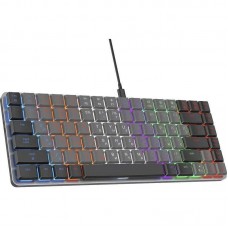 Клавиатура GamePro MK230R Red Swich Low Profile RGB Wireless/Bluetooth/USB Dark Gray