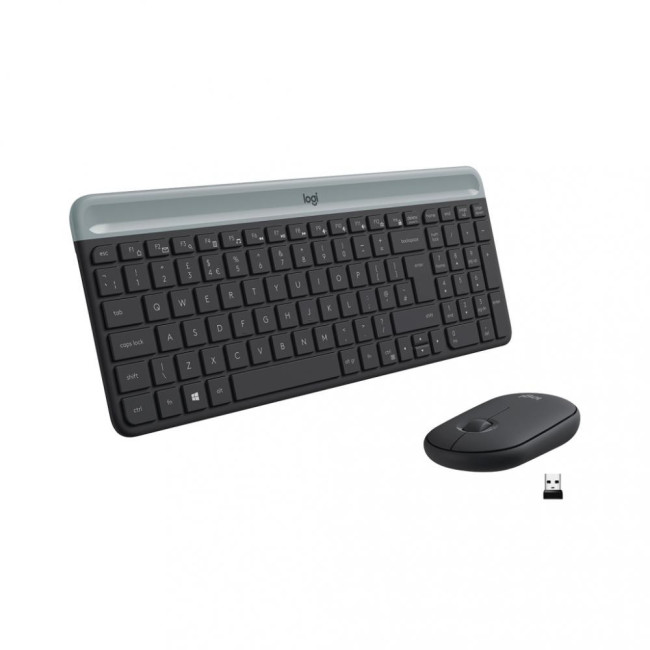 Клавиатура Logitech MK470 Wireless Slim Graphite UA (920-009204)