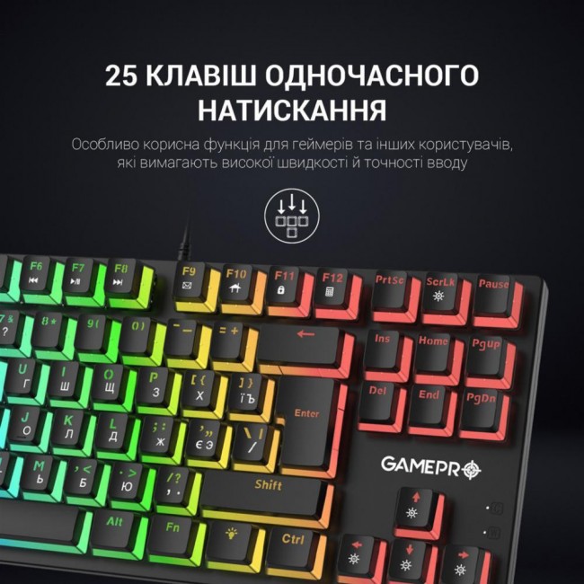 Клавиатура GamePro MK80R Red Switch